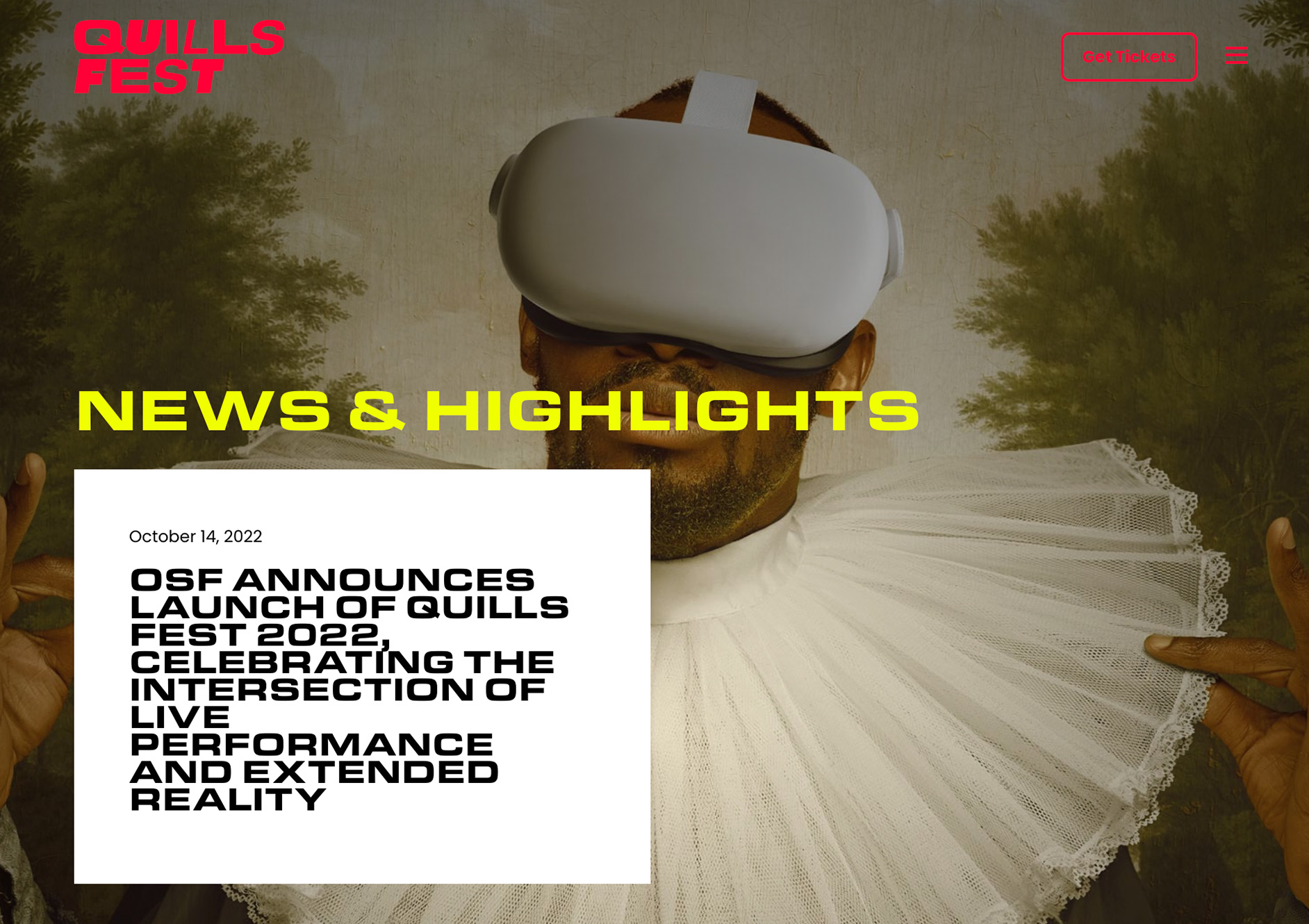 Quills Fest news page