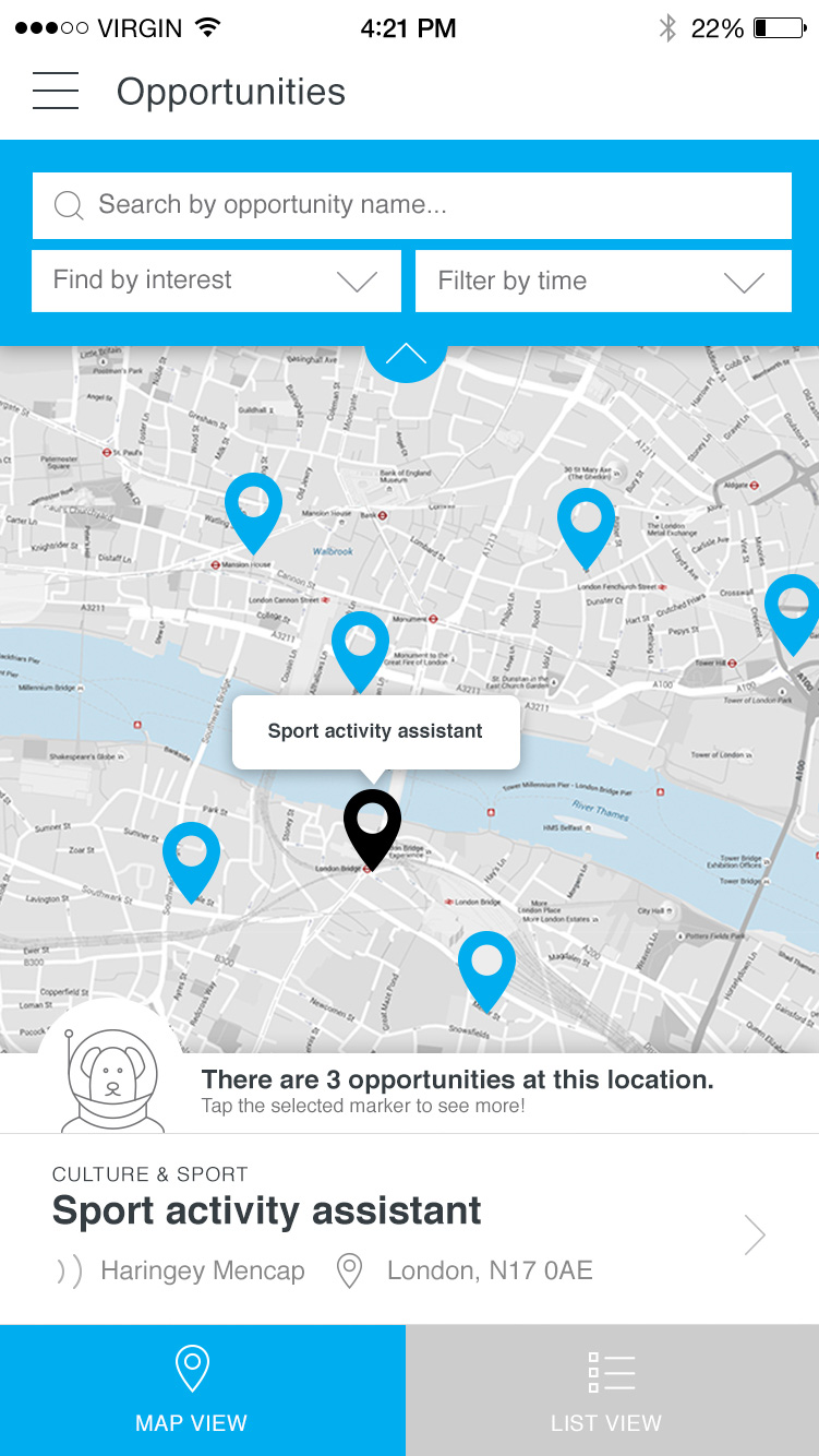 Team London iOS App map view