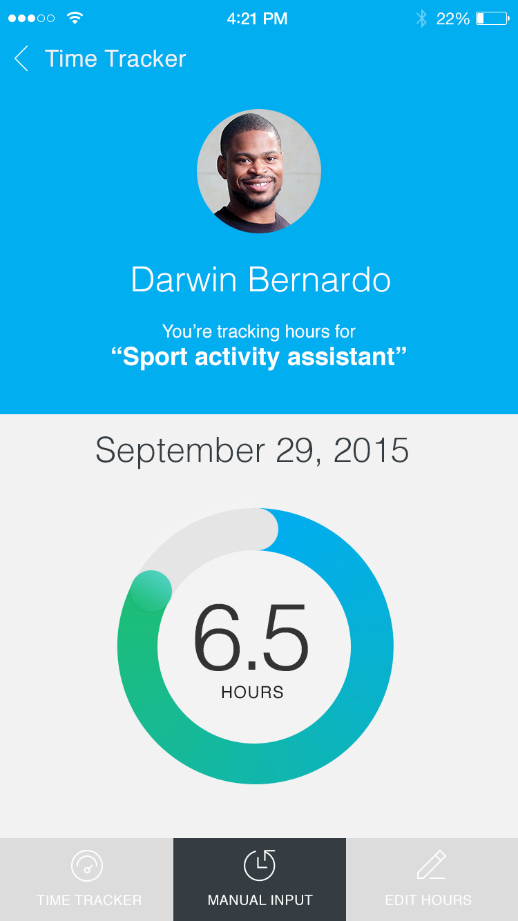 Team London iOS track volunteer hours