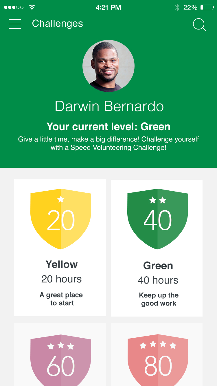 Team London iOS App volunteer challenge badges
